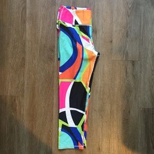 Fabletics Salar Popsicle Sorbet Capri Pink Black